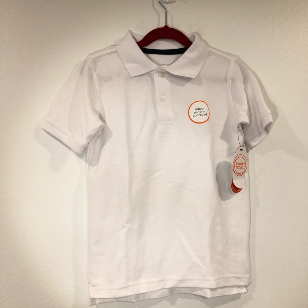 NEW White School Polo